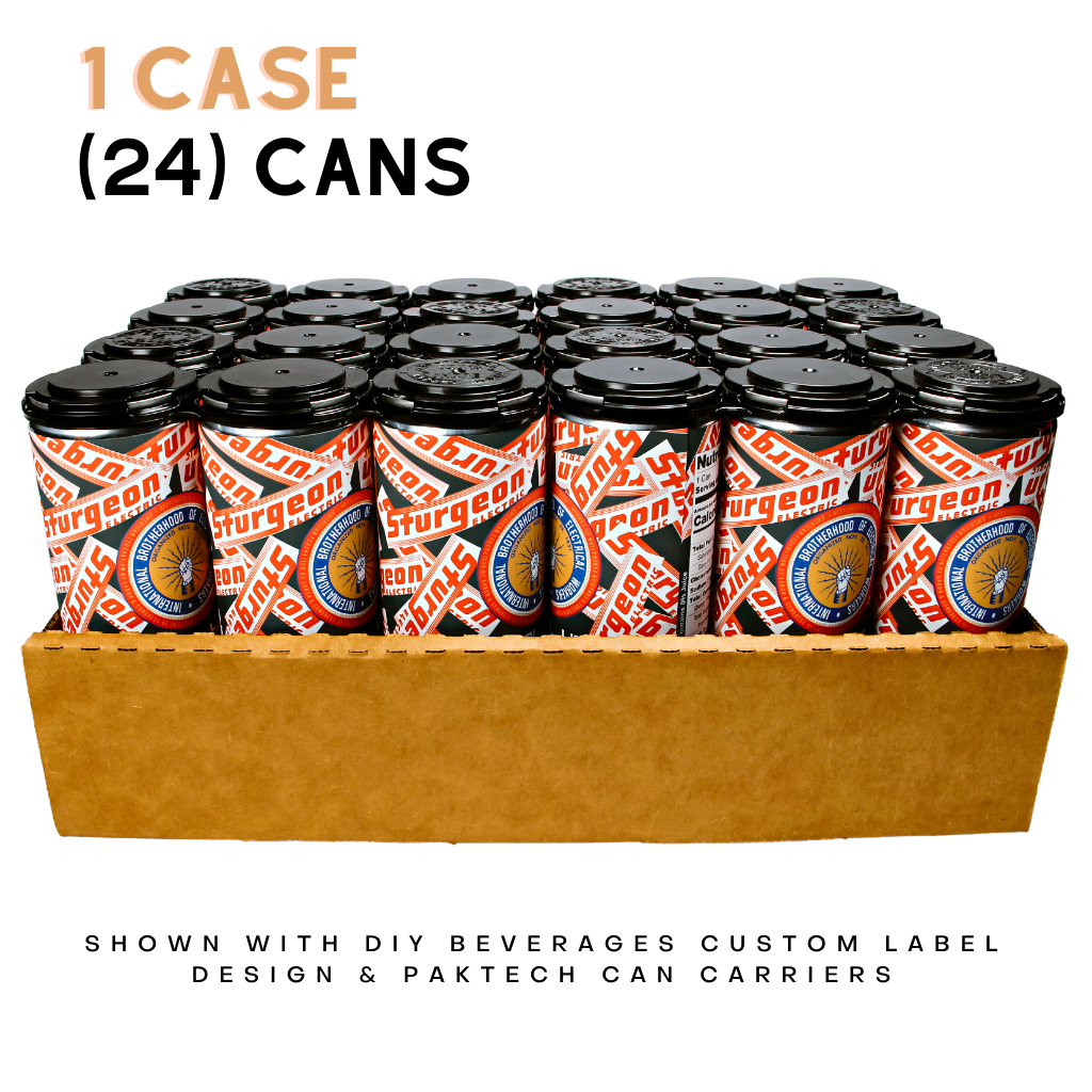 A case of 24 cans sent to your door after you design you own drinks. 